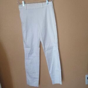 H&M White Cotton Blend Skinny Ankle Pants Size 4